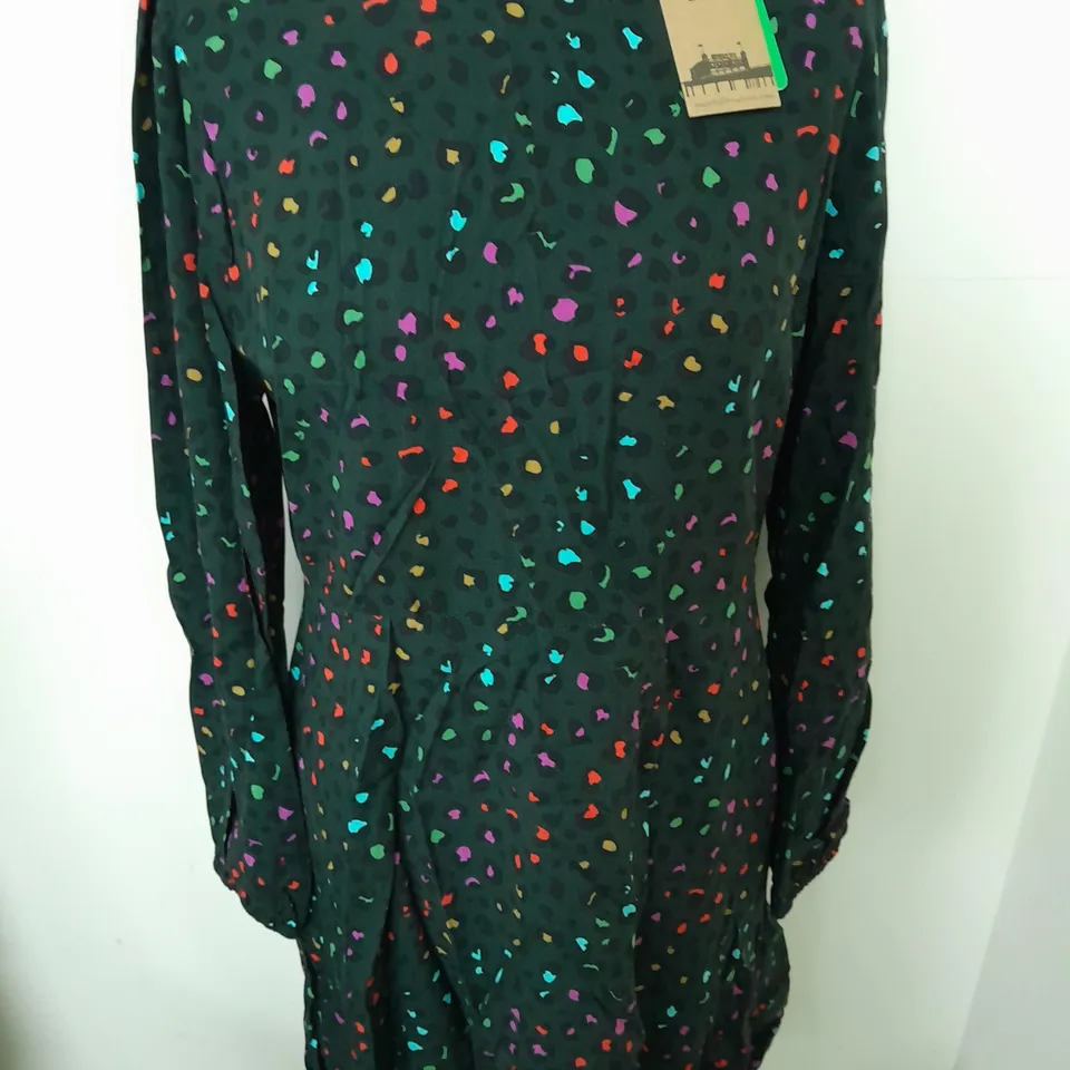 SUGARHILL JULIETTE DRESS IN RAINBOW LEOPARD - UK 12