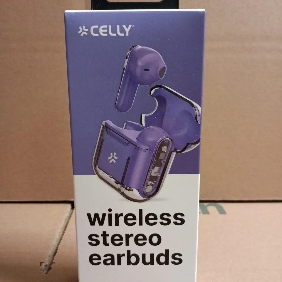 CELLY WIRELESS STEREO EARBUDS – BOXED 