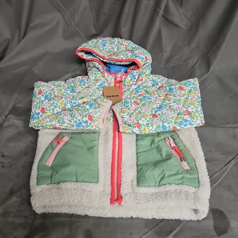 MINI BODEN COAT IN MULTI FLORAL SIZE 3-4YRS