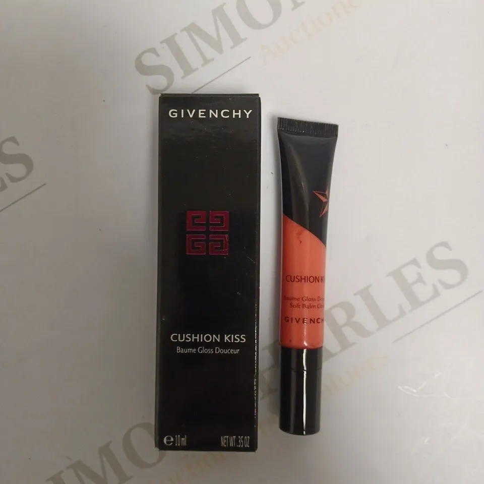 APPROXIMATELY 10 X 5ML GIVENCHY CUSHION KISS SOFT BALM GLOSS #1 CORAL KISS