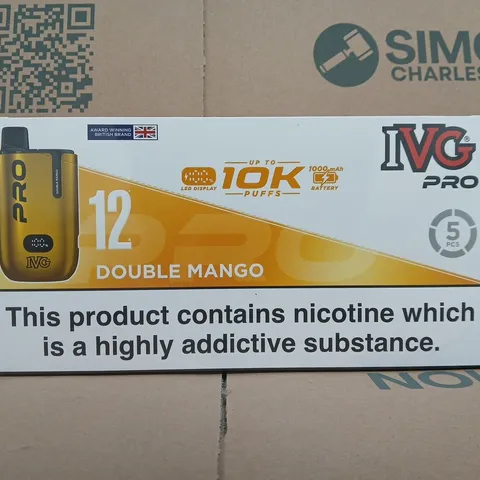 SEALED IVG PRO 12 DOUBLE MANGO VAPES (5PCS)
