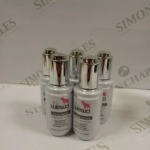LOT OF 5 X 30ML THE CREAM NEW ZEALAND COLOSTRUM CONCENTRATED RECHARGE SERUM