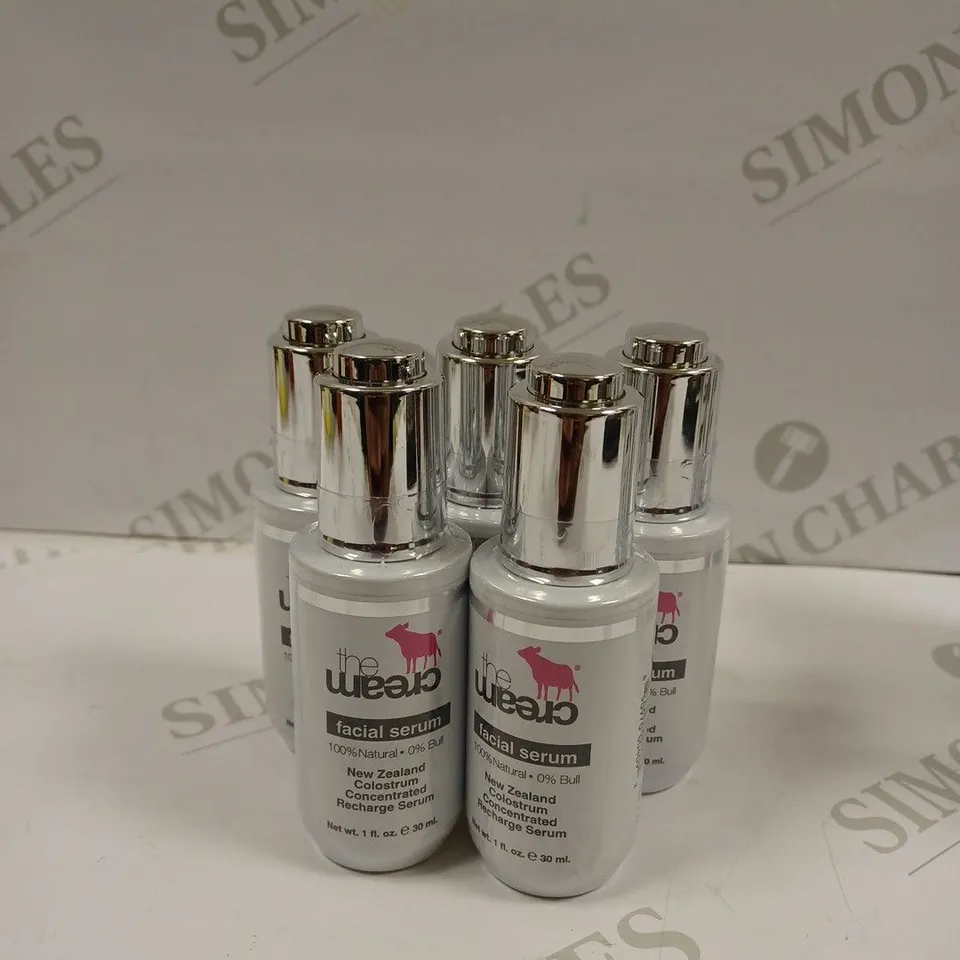 LOT OF 5 X 30ML THE CREAM NEW ZEALAND COLOSTRUM CONCENTRATED RECHARGE SERUM 