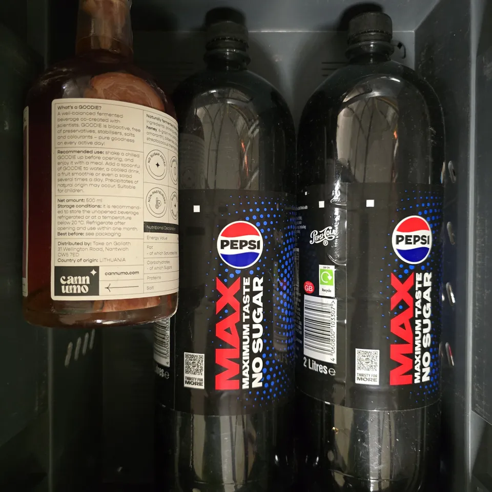 5 X ASSORTED DRINKS PRODUCTS TO INCLUDE PEPSI & GOODIE 
