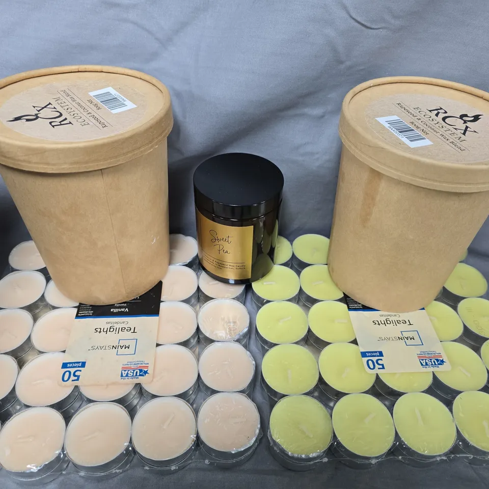 BOX OF ASSORTED CANDLES 