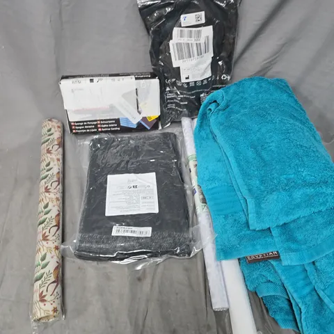 APPROXIMATELY 15 ASSORTED HOUSEHOLD PRODUCTS TO INCLUDE TOWEL, WRAPPING PAPER, FILM, ETC