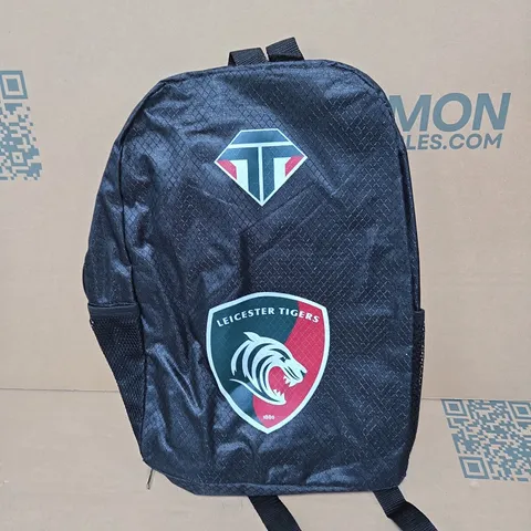 LEICESTER TIGERS RUCKSACK – BLACK WITH TEAM CREST