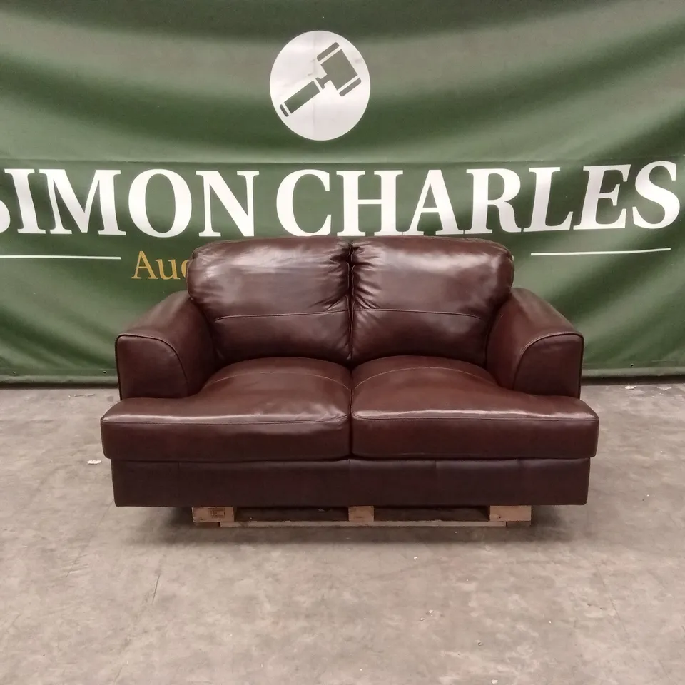 ASTORIA ITALIAN LEATHER 2 SEATER SOFA RRP £999