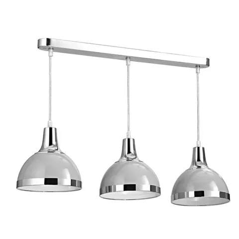 BOXED ELNORA 3-LIGHT CHROME KITCHEN ISLAND