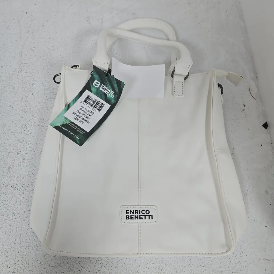 ENRICO BENETTI KENSI BAG IN WHITE