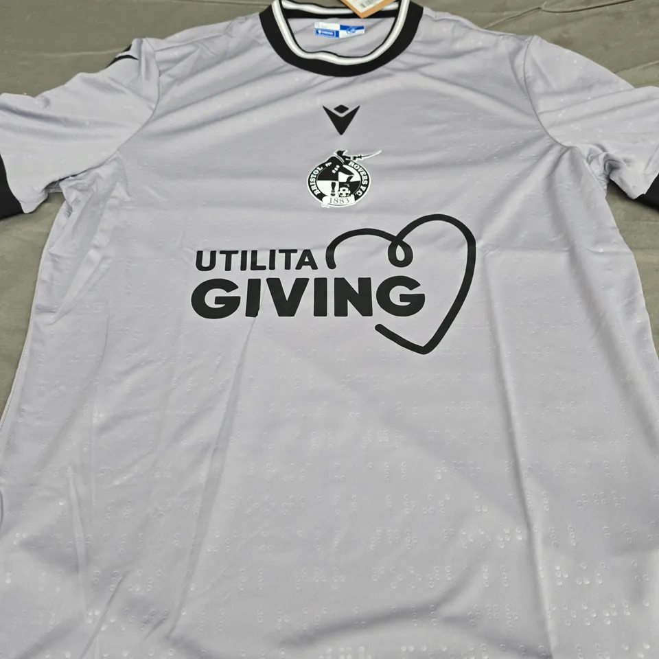 BRISTOL ROVERS AWAY JERSEY SIZE XL