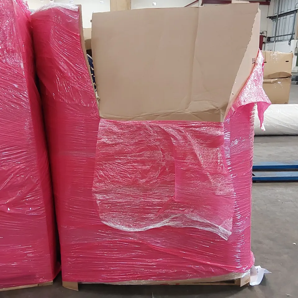 PALLET OF ASSORTED CONSUMER GOODS AND FURNITURE PRODUCTS TO INCLUDE; CITYSPORTS S1 DUMBBELL BENCH, PREMIUM AIR BEDS, LED CEILING FAN LIGHT, TOILET SEATS ECT.