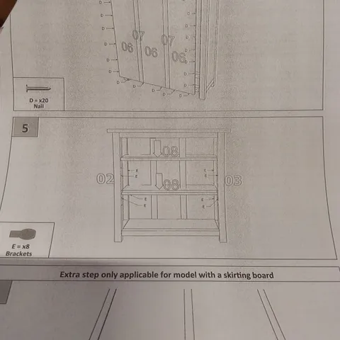 BOXED LOW BOOKCASE - ANTIQUE WAX (1 BOX)