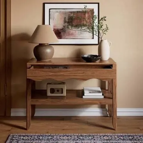 BOXED DUNHELM JOVIE CONSOLE TABLE - WALNUT EFFECT (1 BOX)