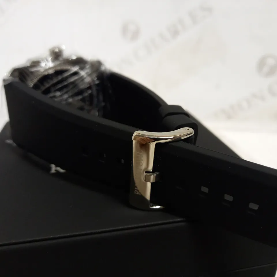 RUCKSTUHL OCTAGONAL FACE RUBBER STRAP WATCH RRP £540