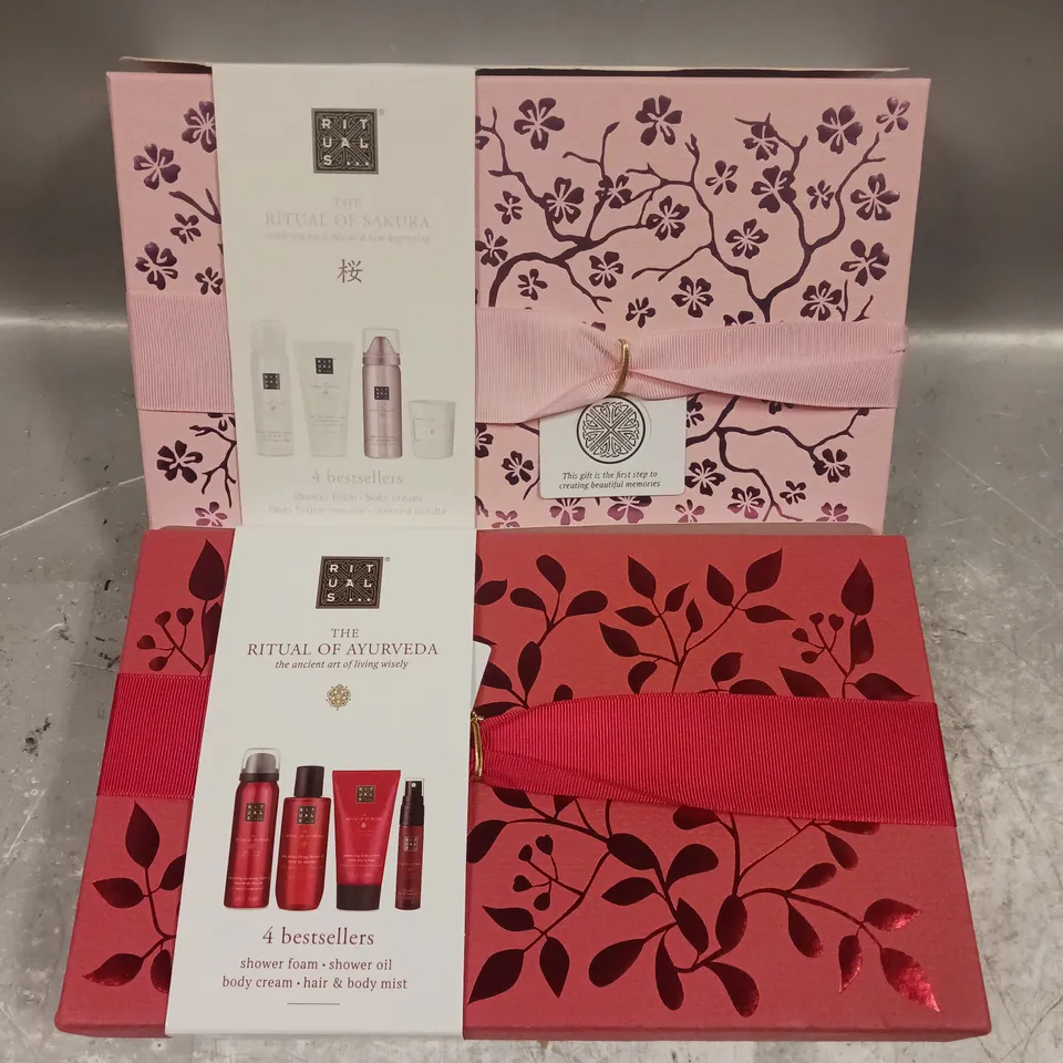 2 RITUALS... GIFT SETS TO INCLUDE RITUAL OF SAKURA & RITUAL OF AYURVEDA 