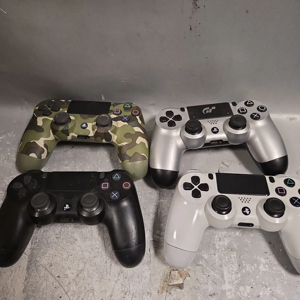 APPROXIMATELY 15 PLAYSTATION 4 CONTROLLERS IN VARIOUS DESIGNS