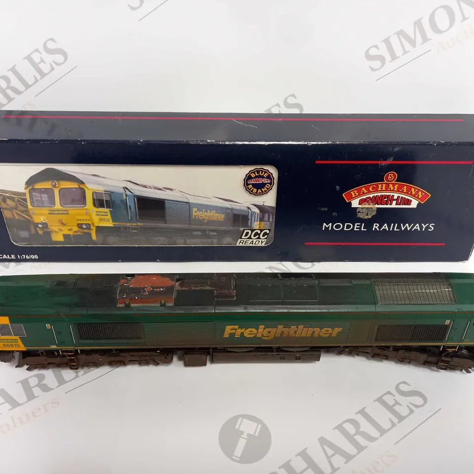 BOXED BACHMANN BRANCH LINE MODEL TRAIN - 1:76 SCALE CLASS 66 FREIGHTLINER