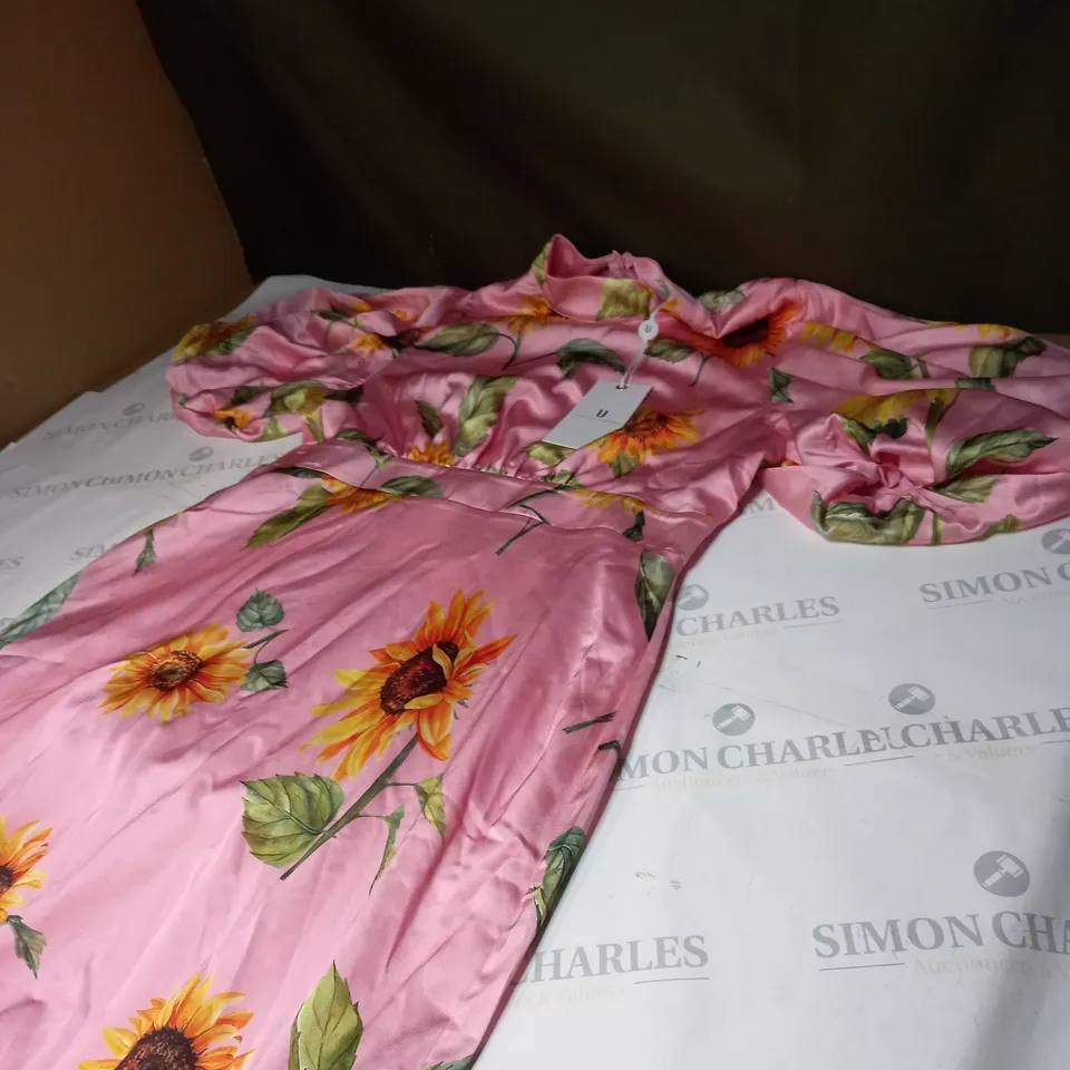 PUFF SHOULDER MIDI DRESS SIZE 16