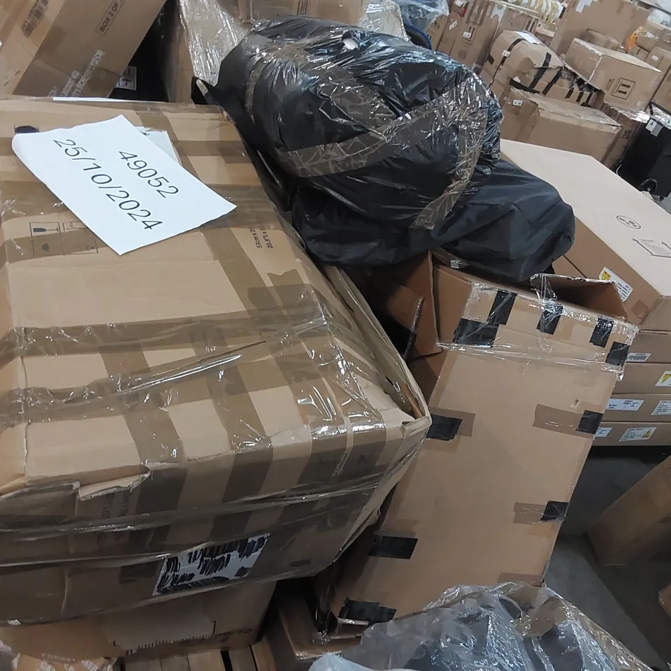 PALLET OF ASSORTED CONSUMER PRODUCTS/FURNITURE PARTS 
