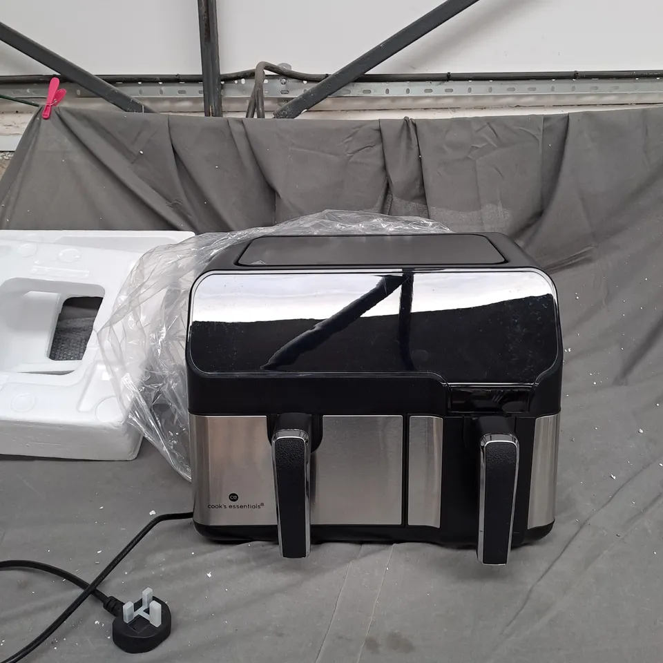 BOXED OUTLET COOK'S ESSENTIALS DUAL AIR FRYER