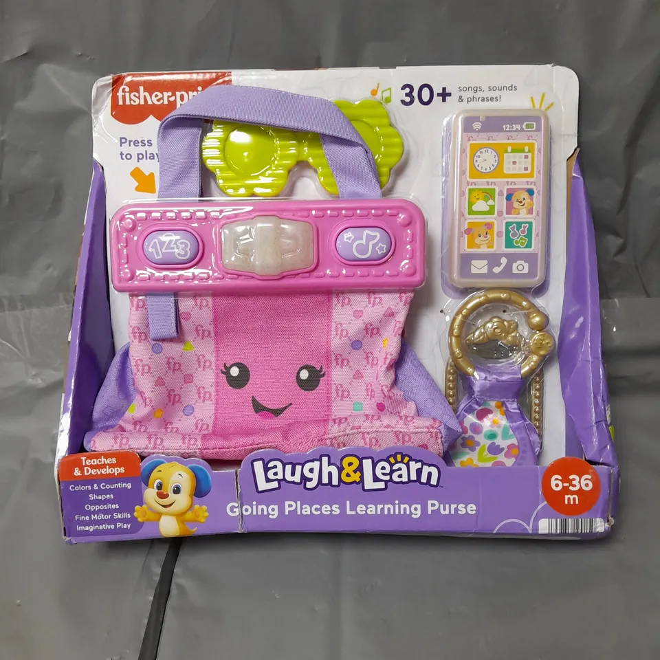 FISHER-PRICE LAUGH & LEARN GOING PLACES LEARNING PURSE RRP £19.99