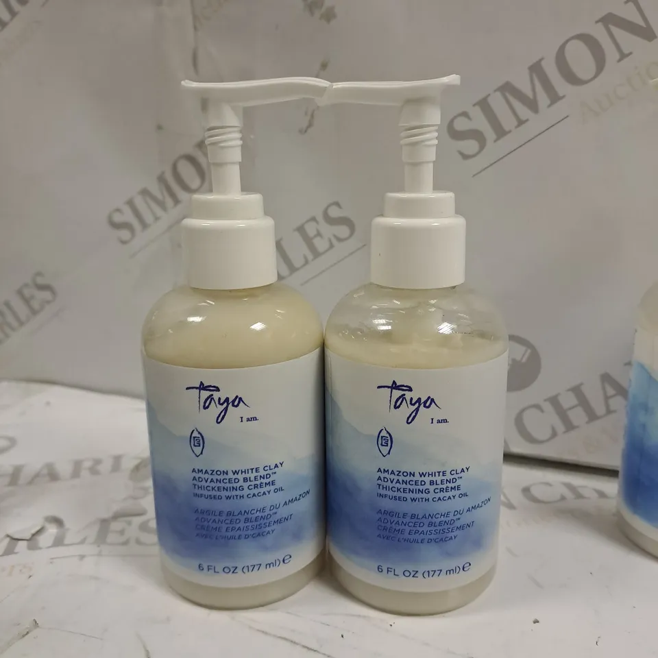 SET OF 2 TAYA I AM AMAZON WHITE CLAY ADVANCED BLEND THICKENING CRÈME