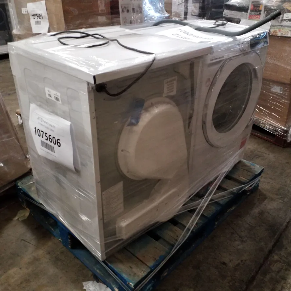 HAIER 9KG FREESTANDING HEAT PUMP TUMLE DRYER WHITE AND HOOVER H-WASH 500 FREESTANDING WASHING MACHINE - UNPROCESSED RAW RETURNS