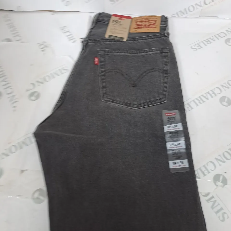 LEVIS STRAUSS 501 ORIGINAL CROPPED DENIM JEANS SIZE W28 L28