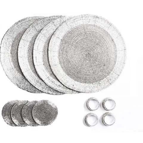 BOXED DEX GLASS NO PATTERN ROUND PLACEMATS