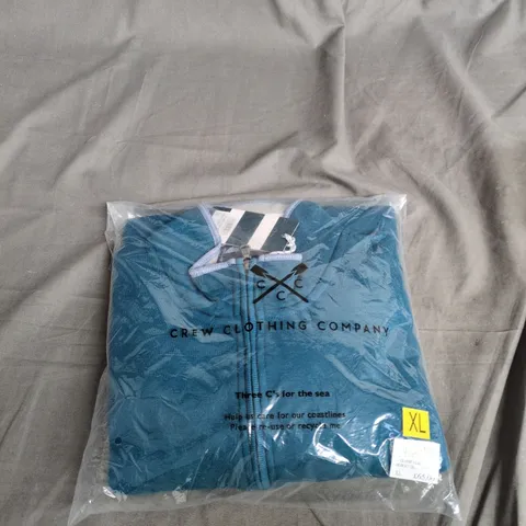 CREW CLOTHING CLASSIC 1/2 ZIP SWEAT – MOROCCO BLUE, XL (MXD002)