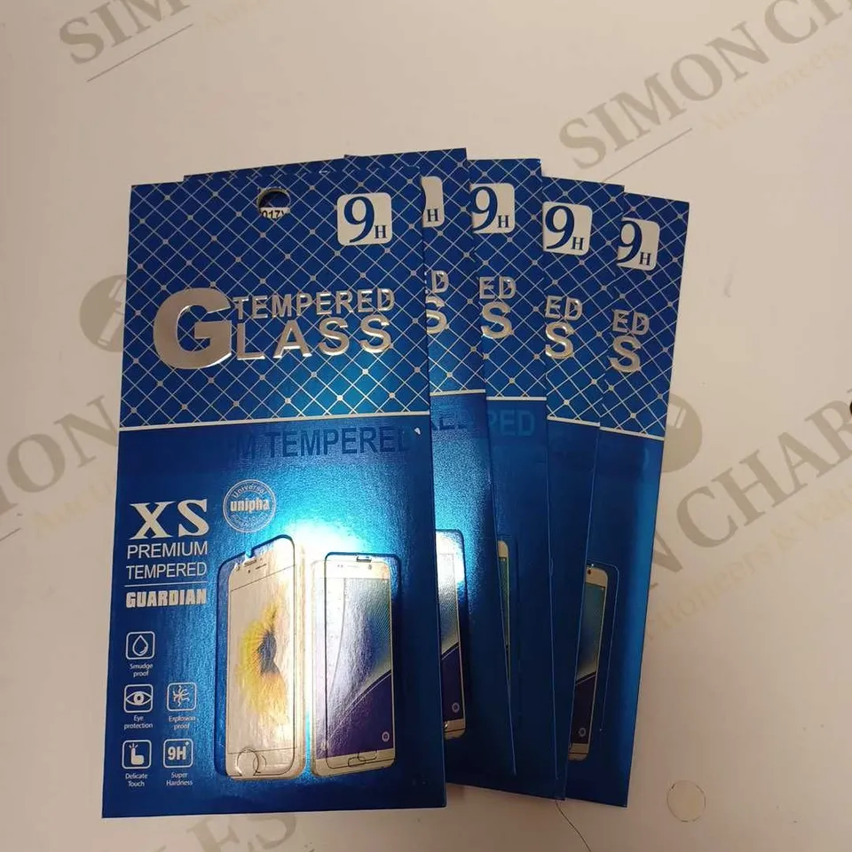 LOT OF FIVE TEMPERED GLASS SCREEN PROTECTORS 9H