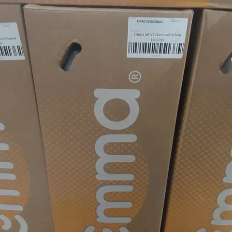 BRAND NEW BOXED EMMA UK V2 DIAMOND HYBRID 150 x 200CM KING SIZE MATTRESS 