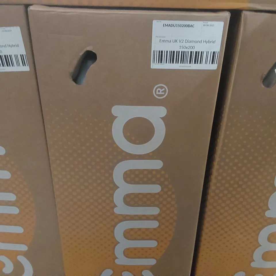 BRAND NEW BOXED EMMA UK V2 DIAMOND HYBRID 150 x 200CM KING SIZE MATTRESS 