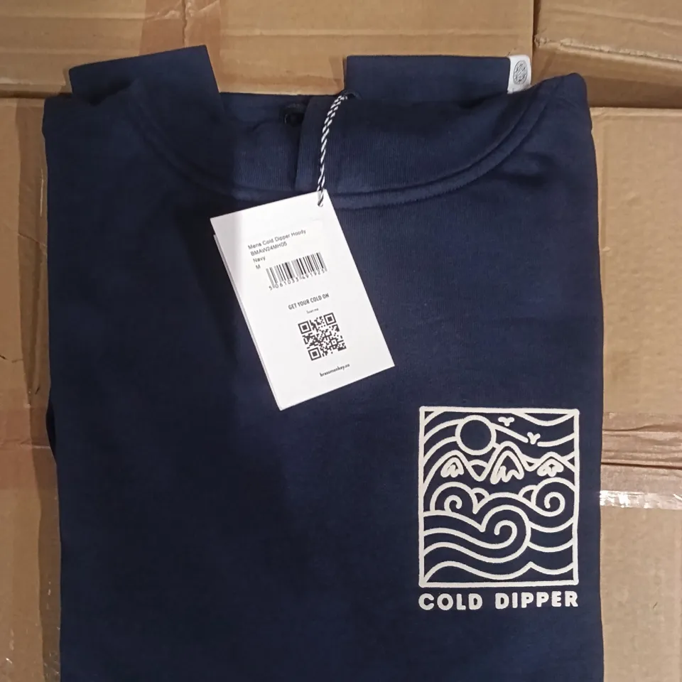 BOX OF BRAND NEW BRASS MONKEY HOODIES - NAVY SIZE MEDIUM APPROXIMATELY 7