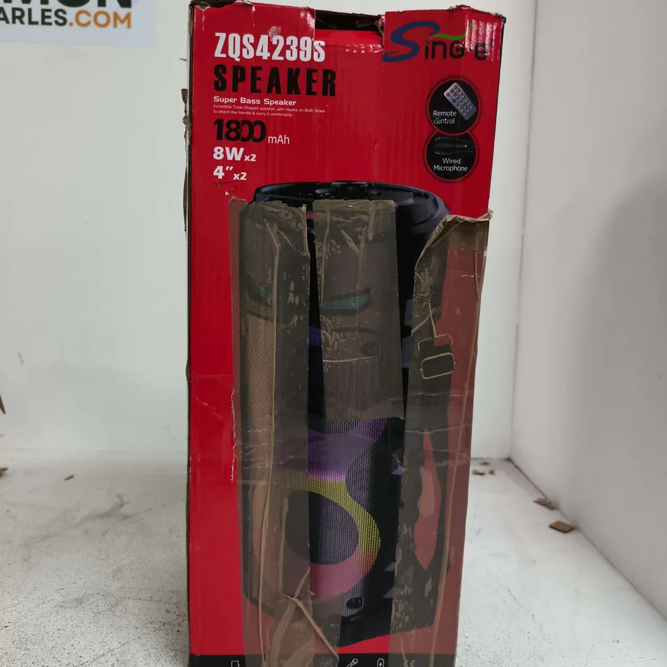 ZQS4239S PORTABLE BLUETOOTH SPEAKER – 8W X2, 1800MAH