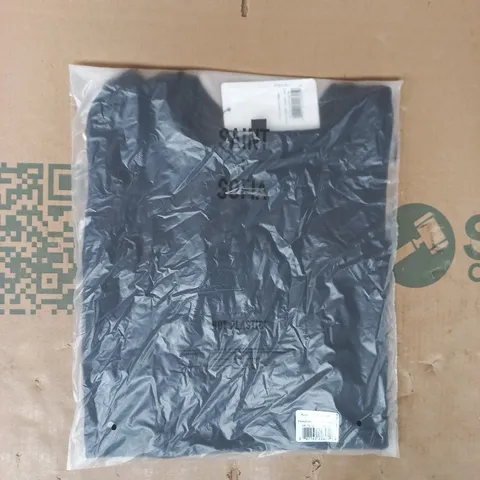 BAGGED SAINT + SOFIA ROWAN TEE IN NAVY SIZE UK 12
