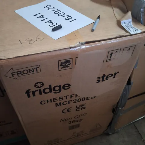 BOXED FRIDGEMASTER MCF200EB 198L FREES BLACK