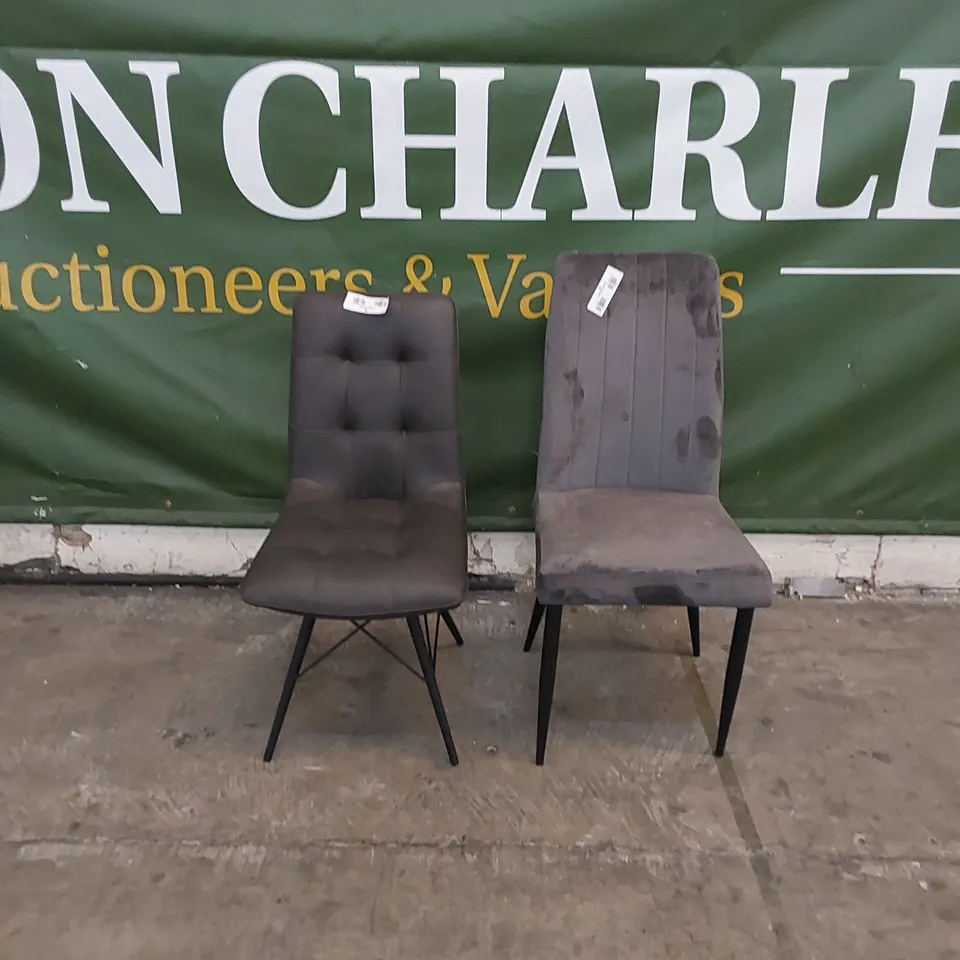 2 X ASSORTED CASUAL DINING CHAIRS