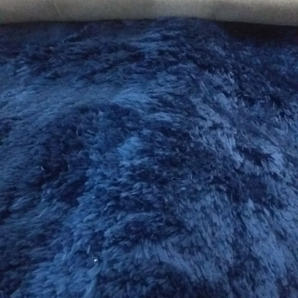 AAYUSH HANDMADE SHAG NAVY RUG - 150 X 230CM 