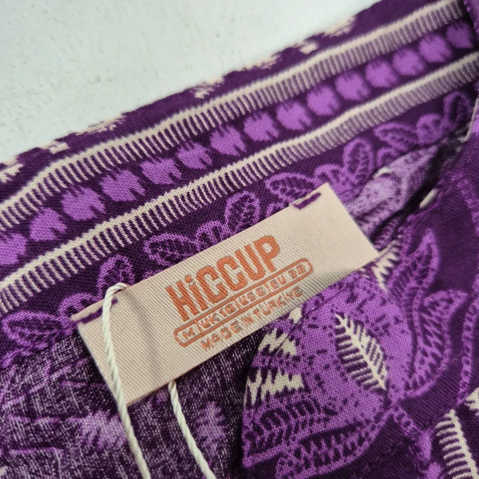 HICCUP PURPLE PAISLEY-PRINT GARMENT – MADE IN TURKEY
