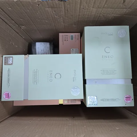 BOX OF APPROXIMATELY 15 ASSORTED ITEMS TO INCLUDE - ANTI AGING MEDICAL DEVICE , FACIAL DEVICE , ETC 
