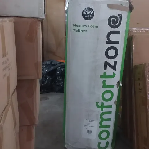 BOXED COMFORT ZONE 18CM MEMORY FOAM MATTRESS 3FT