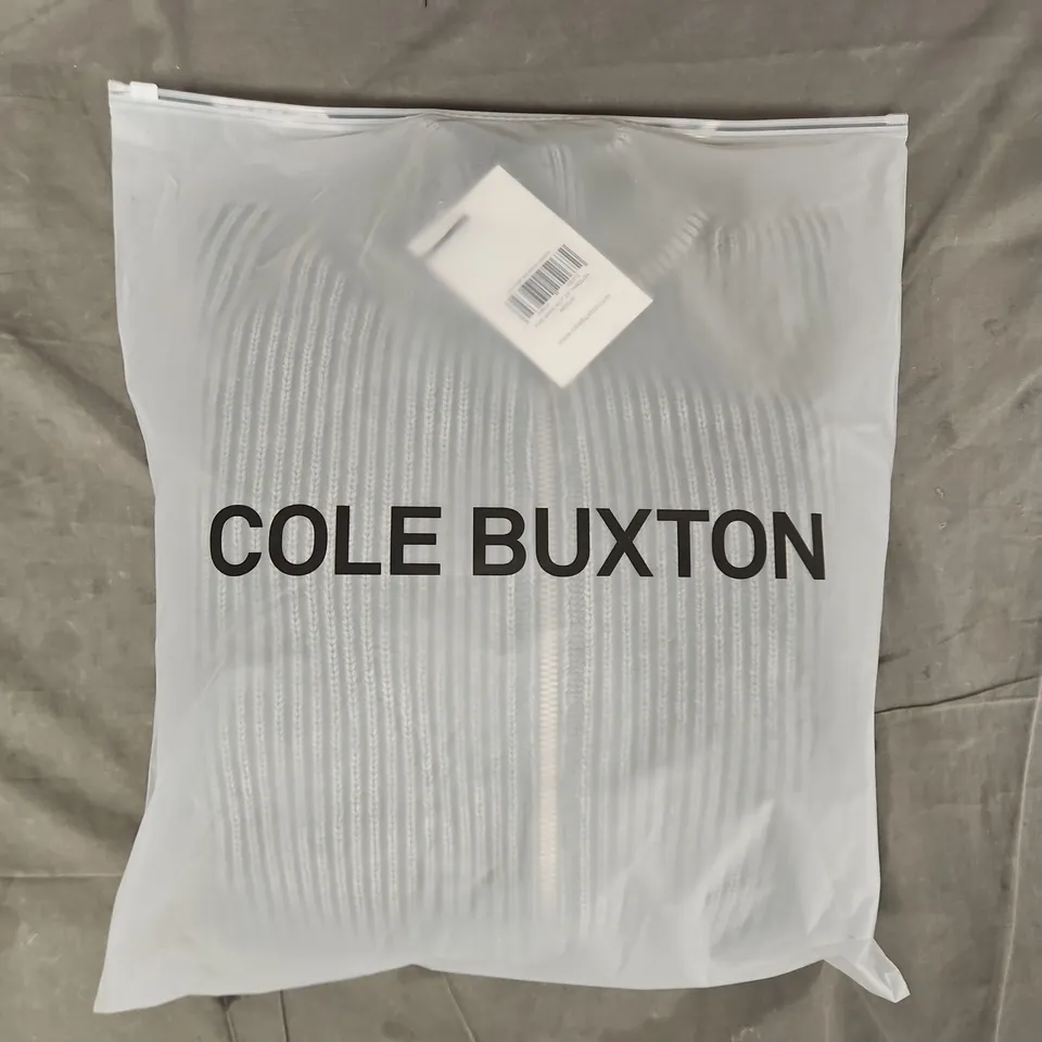 BAGGED COLE BUXTON ACID WASH KNIT ZIP THROUGH IN GREEN SIZE MEDIUM