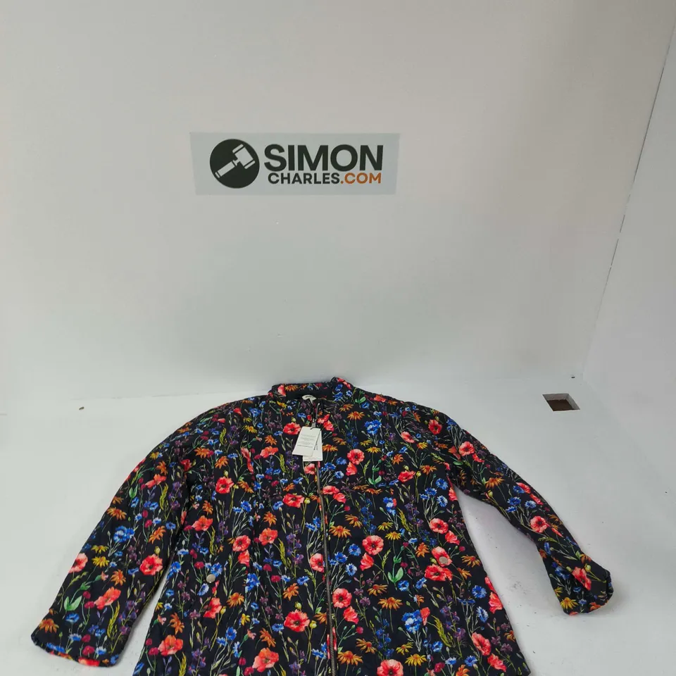 MUDFLOWER WOMEN'S FLORAL PRINT QUILTED JACKET - UK 14/16
