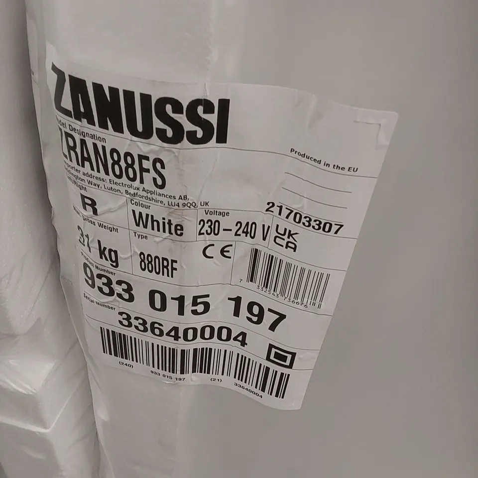  ZANUSSI ZRAN88FS INTEGRATED UPRIGHT FRIDGE 