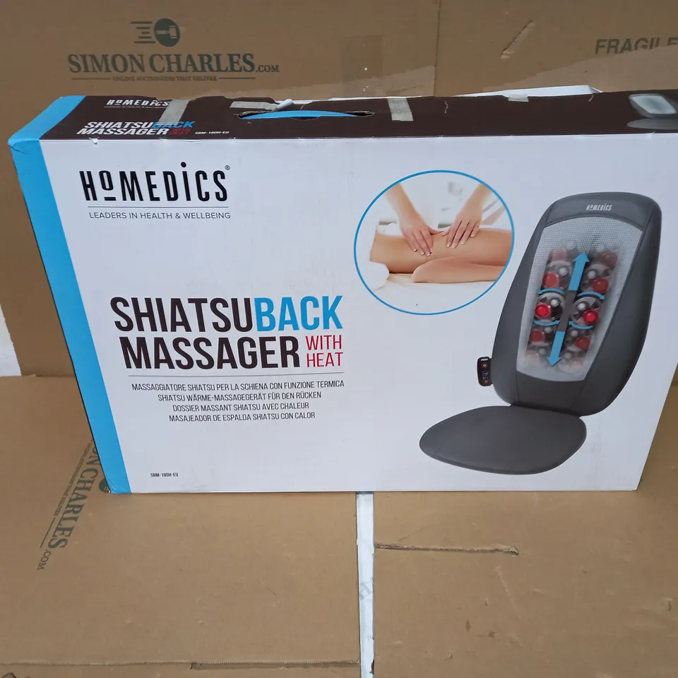 BOXED HOMEDICS SHIATSU BACK MASSAGER SBM-180H-EU