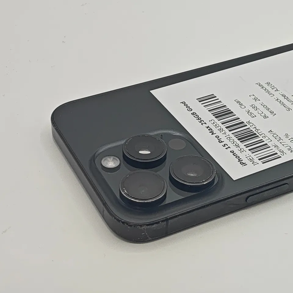 UNBOXED APPLE IPHONE 15 PRO MAX 256GB IN BLACK TITANIUM - A3106