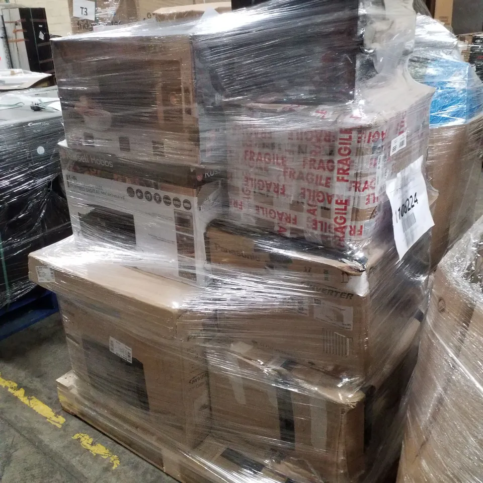 PALLET OF APPROXIMATELY UNPROCESSED RAW RETURN MICROWAVES TO INCLUDE;