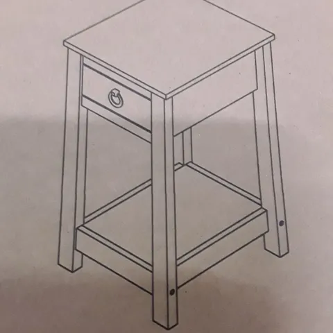 BOXED BEDSIDE TABLE 
